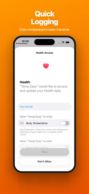 Temp Easy - Fever Tracker screenshot 4