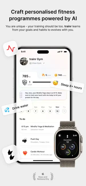 trainr: Fitness Plans & Coach screenshot 1
