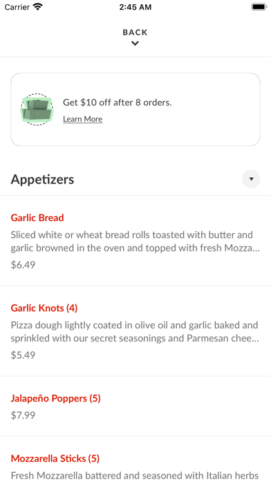 App screenshot