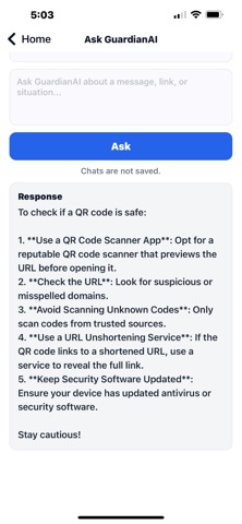 GuardianAI: Scam Defense Screenshot 9 of 10
