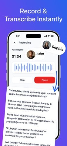 AI Note Taker for Whisper Tool iPhone screenshot