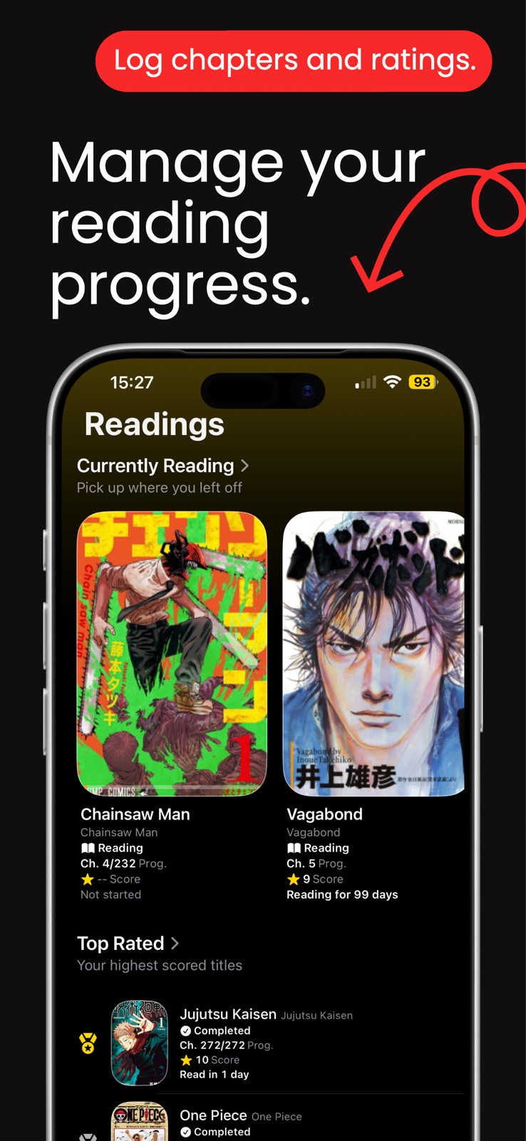 Mangahub - Your manga tracker! iphone screenshot 3