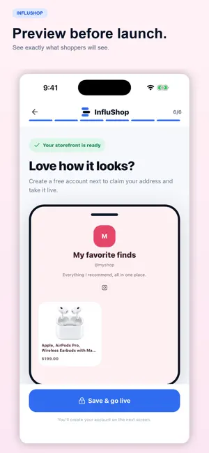 InfluShop screenshot 4