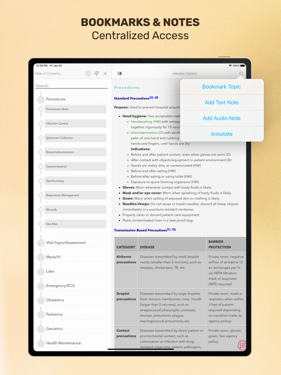 Mosbys PDQ for RN iPad screenshot 8 - Medical app