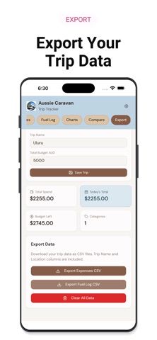 Aussie Caravan Trip Tracker screenshot