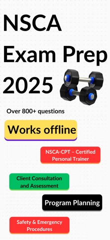 NSCA CPT Exam Practice 2025 screenshot