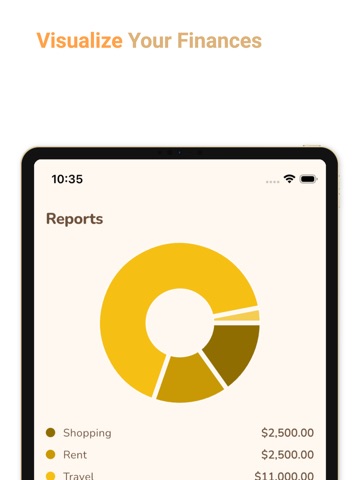 Budget Expense App - Okaneko iPad screenshot