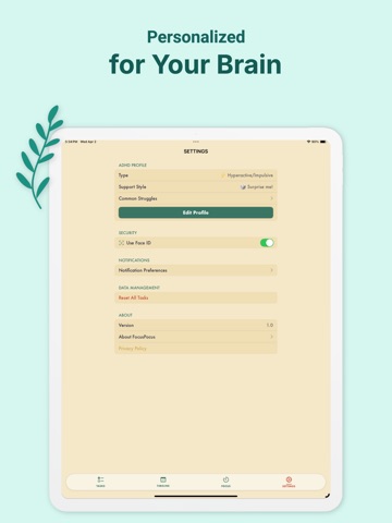 Focus Pocus – ADHD Companion iPad screenshot