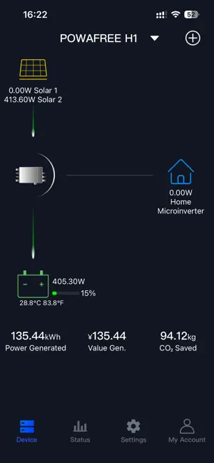 POWAFREE Solar Hub screenshot 1