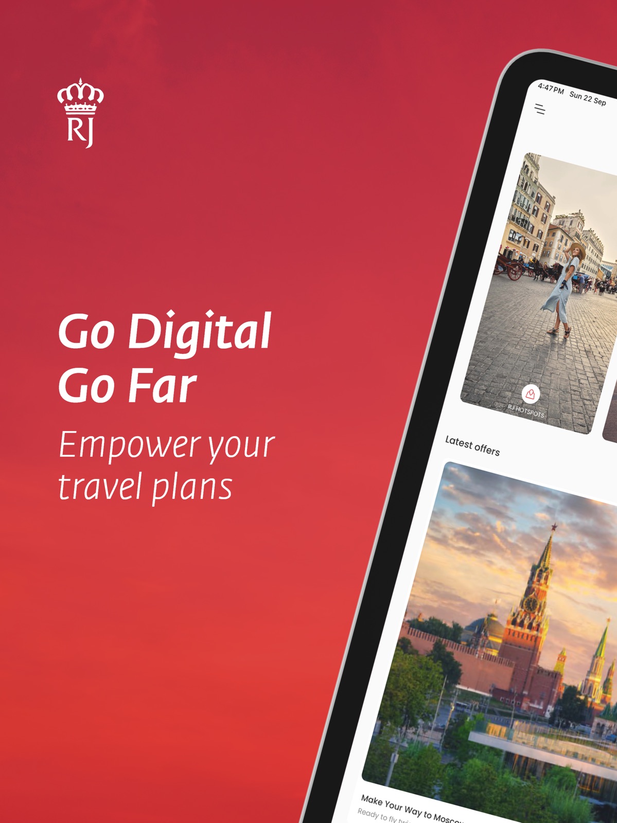 Royal Jordanian Airlines ipad screenshot 1