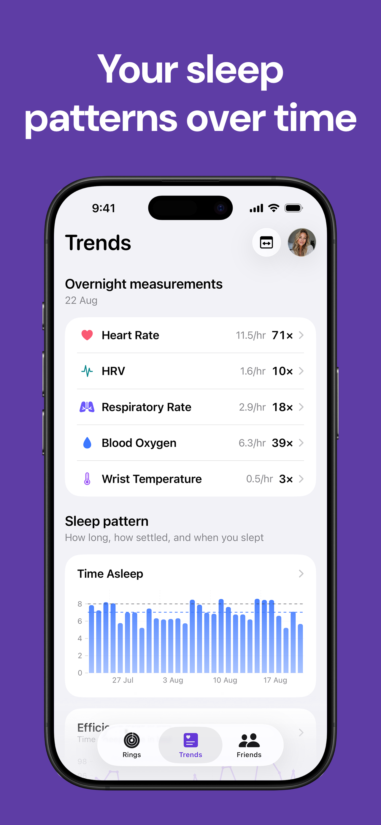 Sleep Rings & Trends: SleepKit screenshot 2