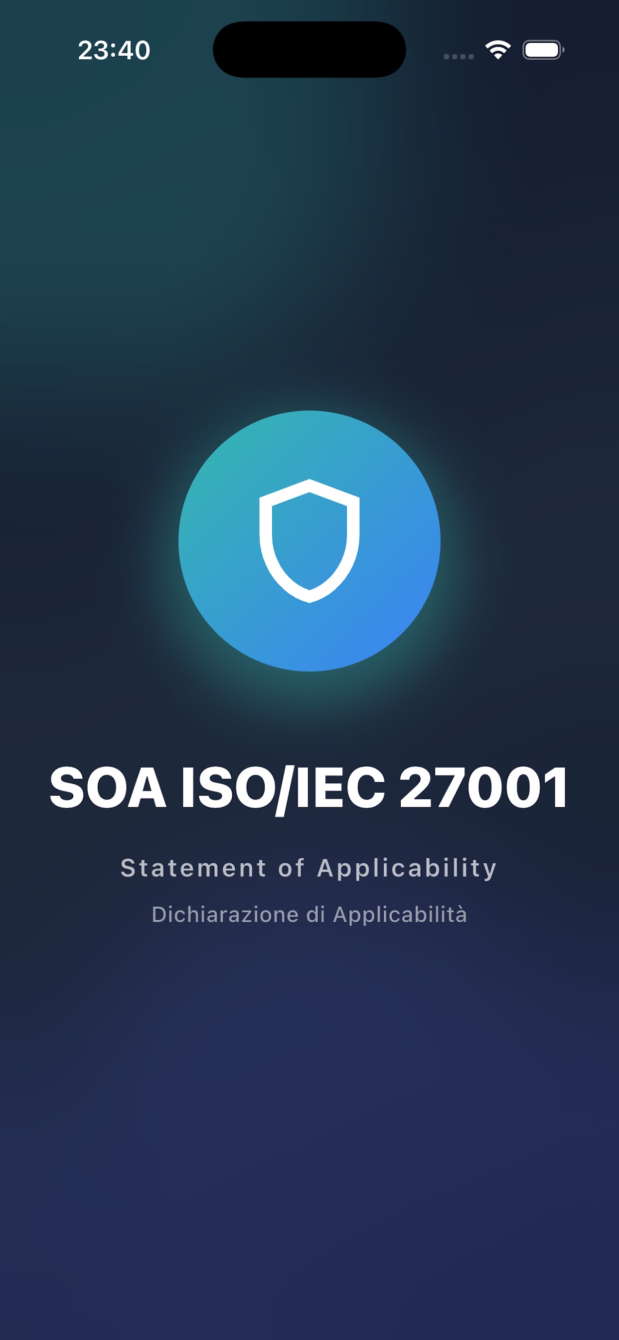 Screenshot 1 of ISO27001 SOA