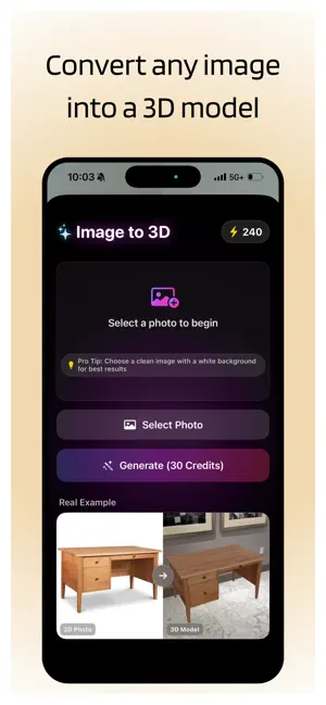 seebefore AR: Image to 3D screenshot 1