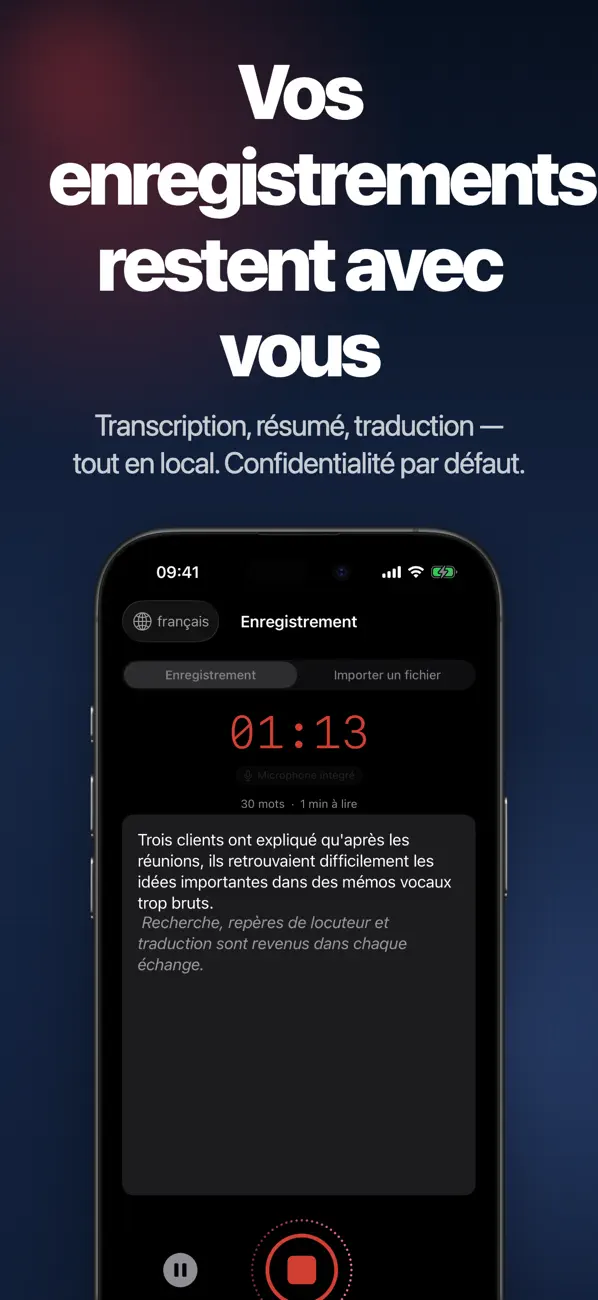 Screenshot #2 pour Speechy: Voix en Texte