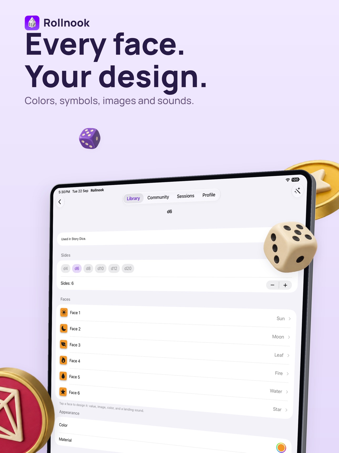 Screenshot 8 of Dice Roller & Tokens: Rollnook