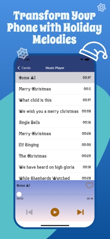 Christmas Songs and Ringtones iPhone screenshot