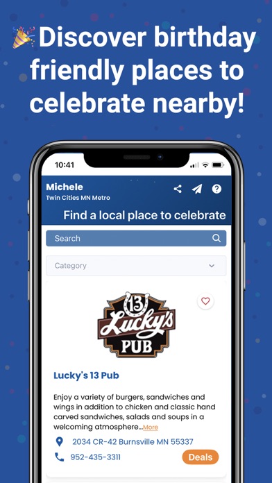 The Birthday CLUB iPhone screenshot 6 - Lifestyle app