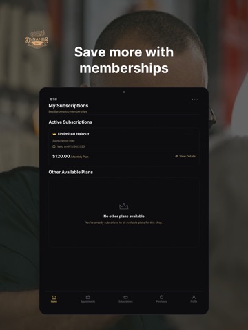 Dynamus Barbershop iPad screenshot