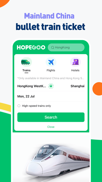 HopeGoo: Flight,Train,Hotel Screenshot 2 - AppWisp.com HopeGoo: Flight,Train,Hotel Screenshot 2 - AppWisp.com