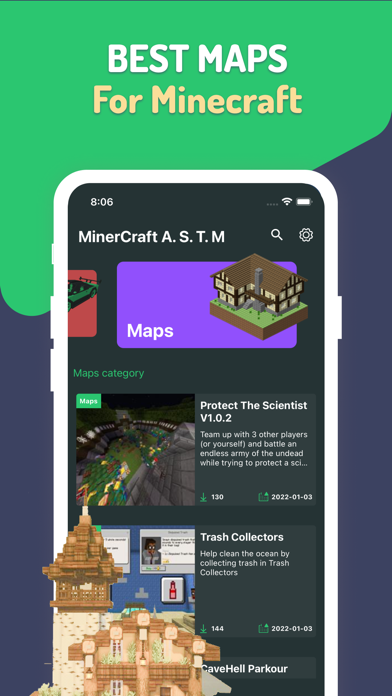 Craft Addons, Map, Skins Screenshot