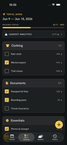 Switchback: Pack & Plan screenshot