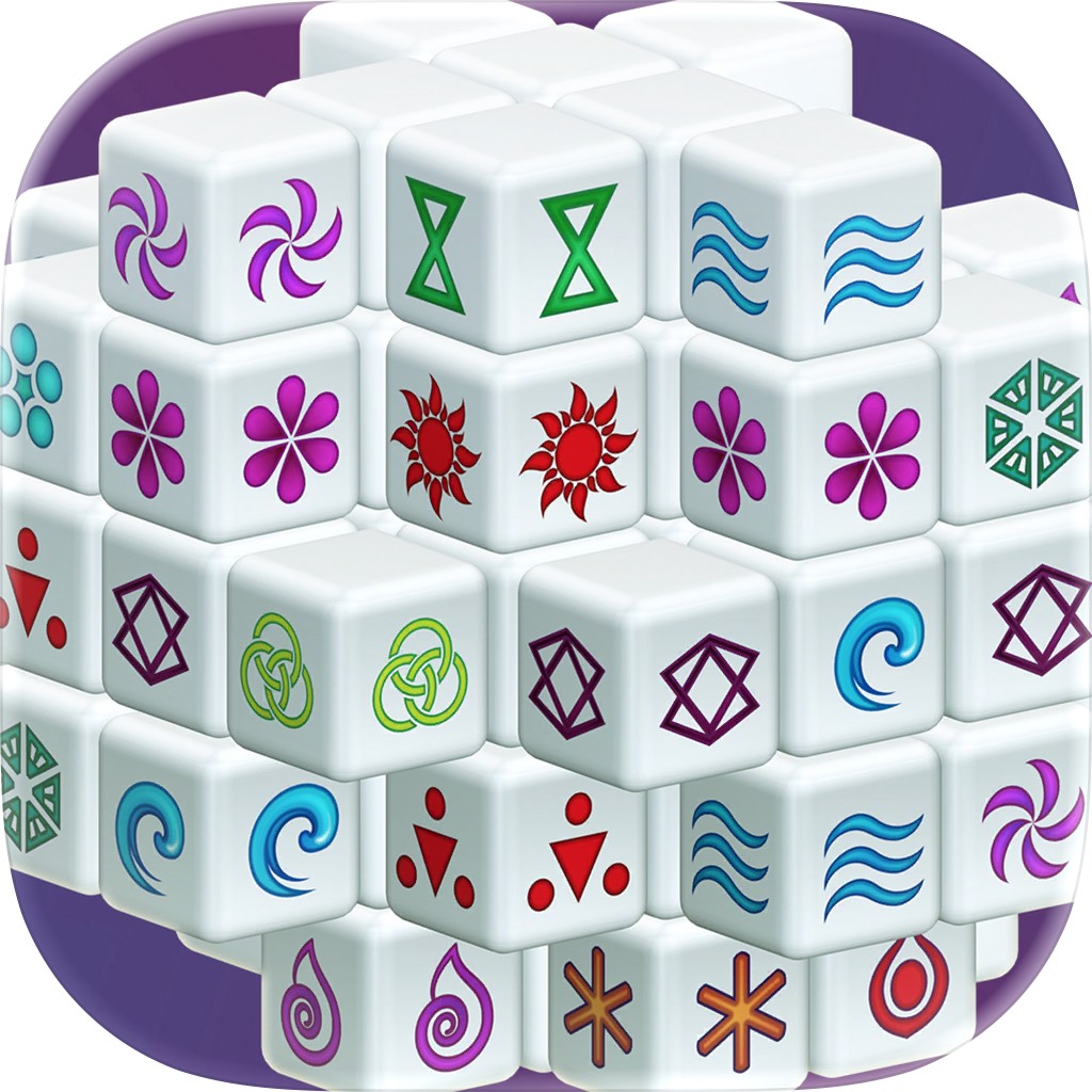 Apple App Store cover for Mahjong Dimensions - 3D Cube