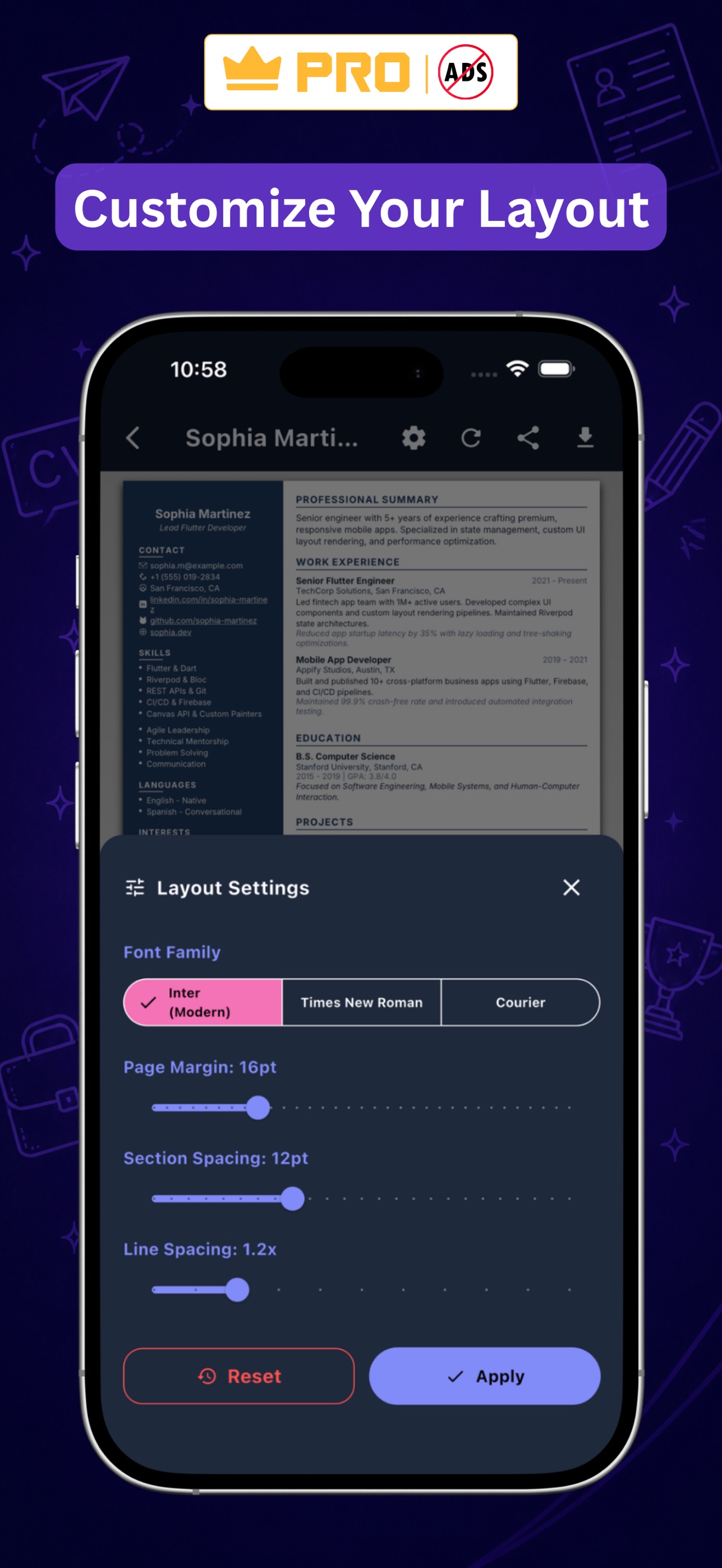Screenshot 5 of CareerPrep: Resume Builder PRO