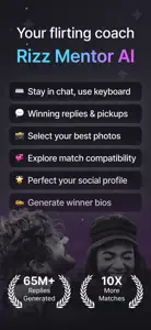 Rizz Mentor AI:Flirt Assistant screenshot #1 for iPhone