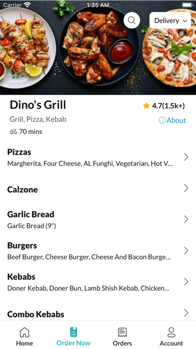 Dino's Grill Screenshot