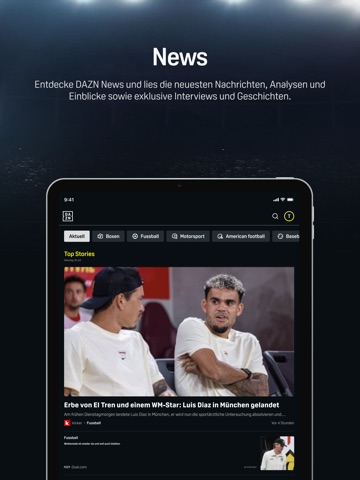 DAZN Sport Live Stream App Store preview screenshot 15