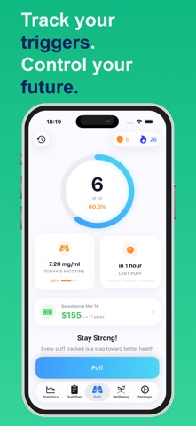 Breathe: Vape & Smoke Tracker screenshot