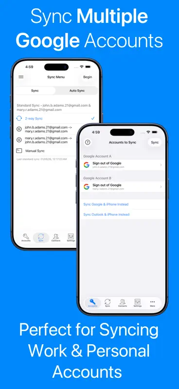 Contacts Sync: Google & More screenshot 3 of 10