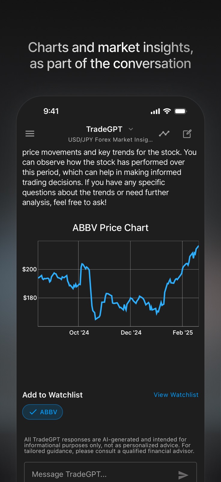 TradeGPT by TradeAlgo iphone screenshot 2