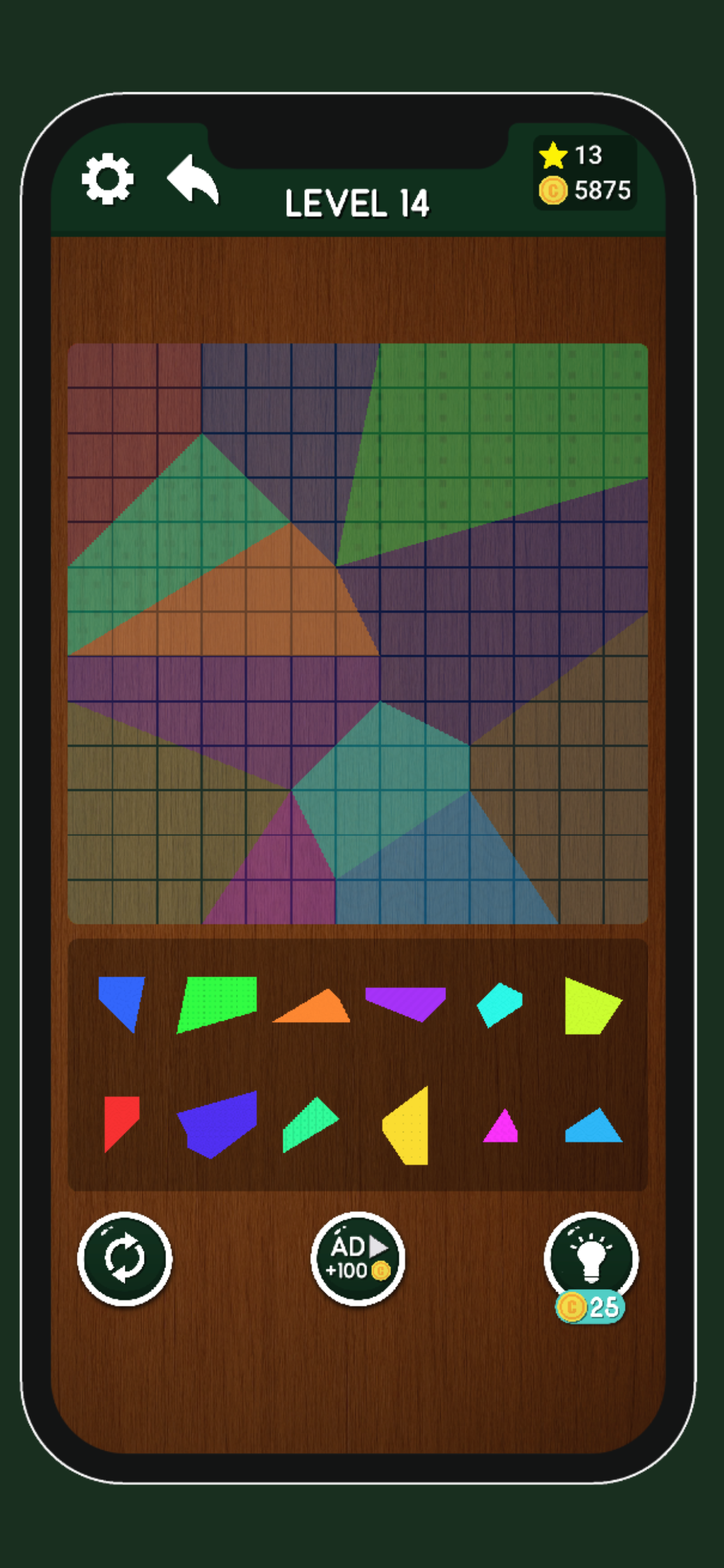 Tangram Match Master Puzzle
