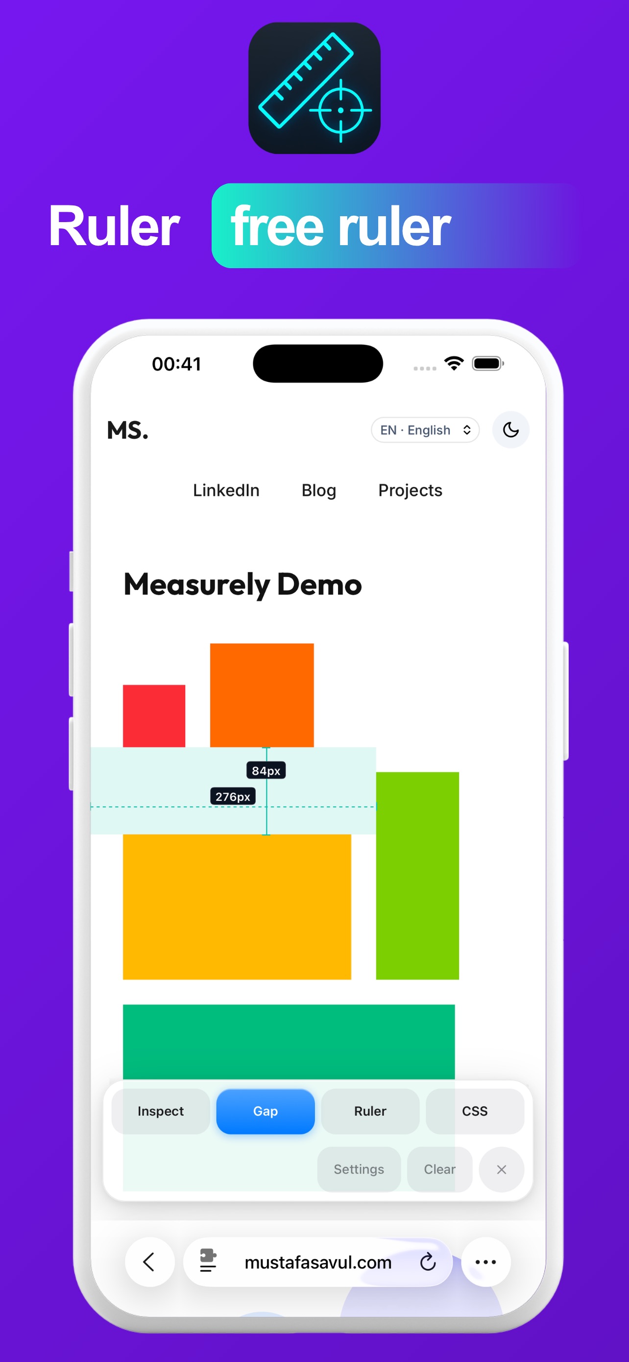 Screenshot 3 of Measurely: Web Pixel Ruler