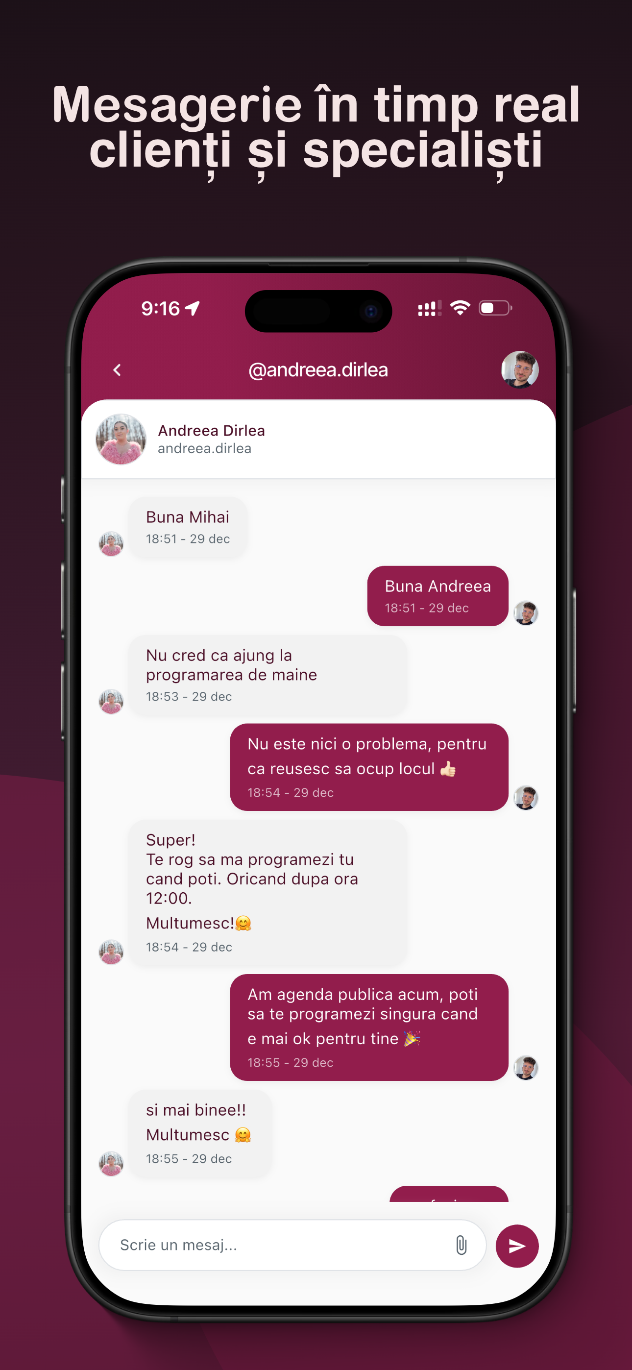 ROVA - Programări automate