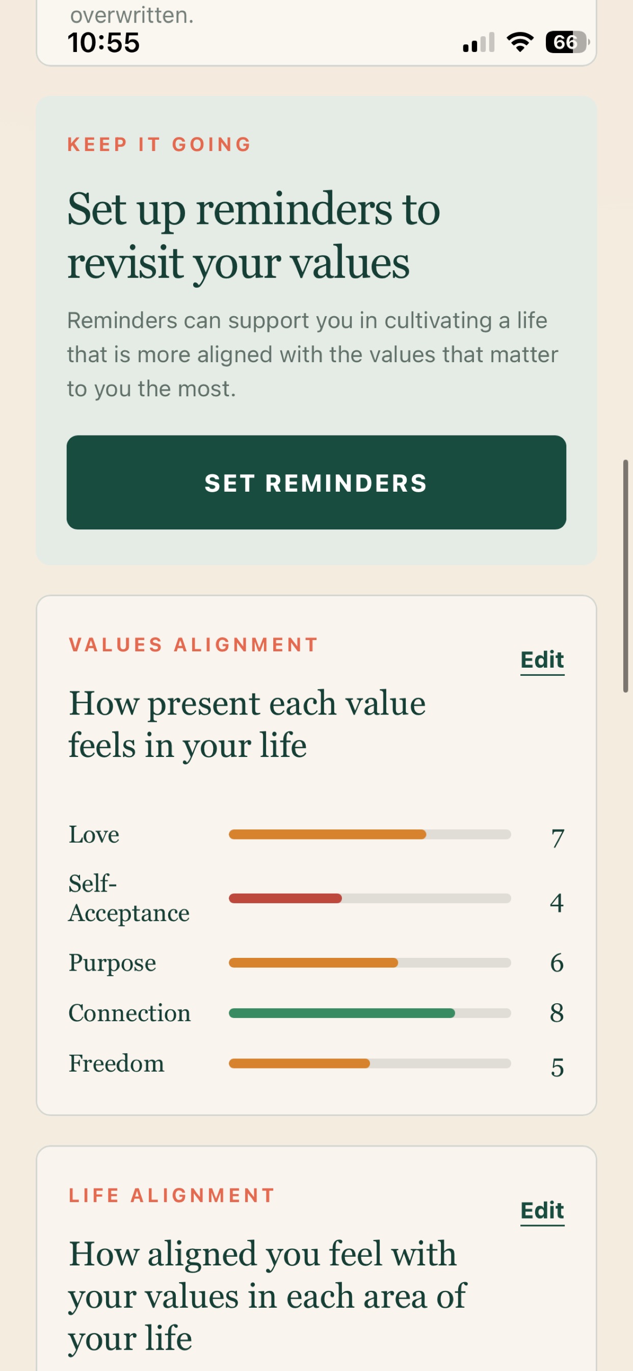 Screenshot 5 of Values Compass: What Matters