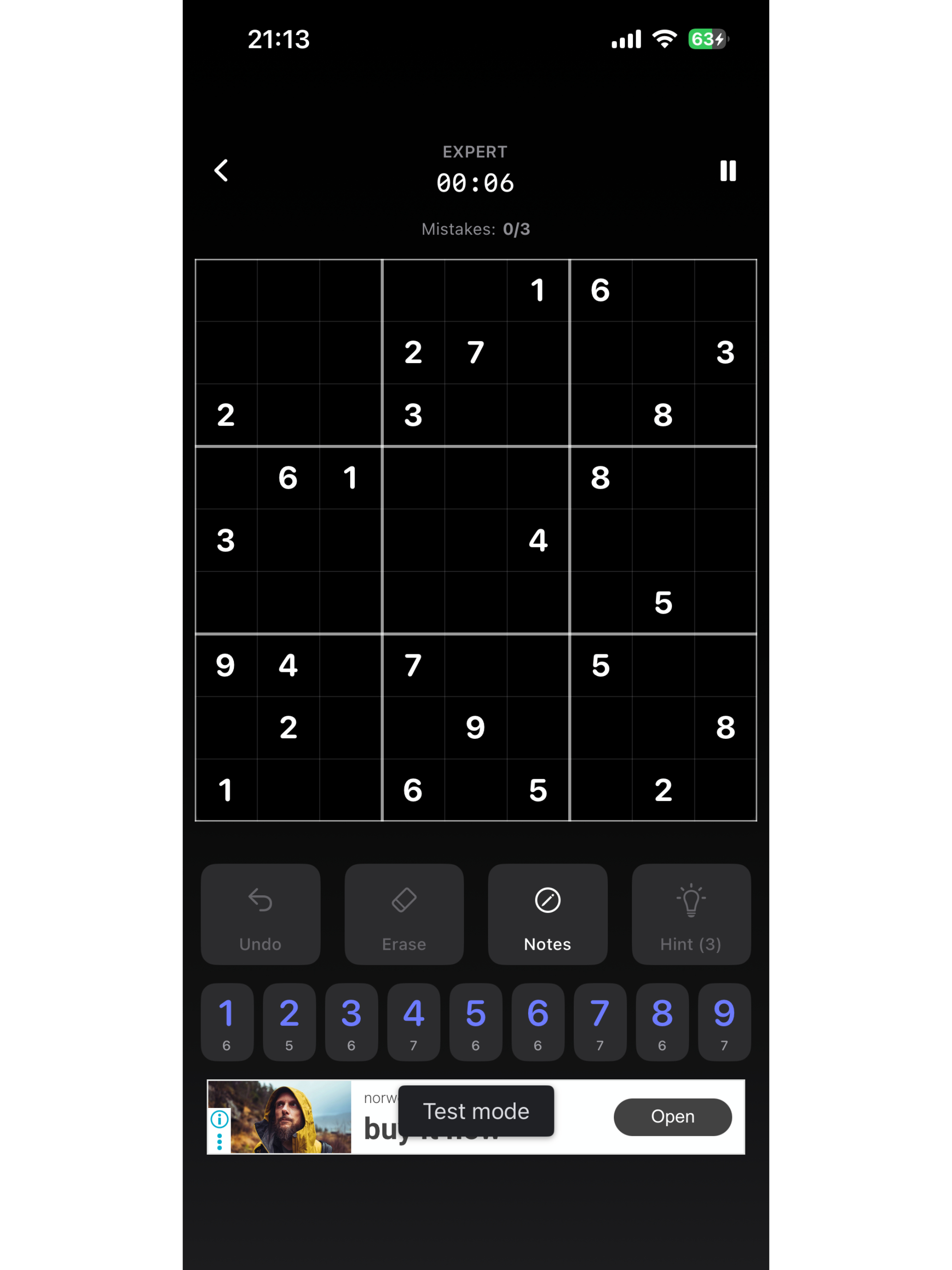 Sudoku: 1-9 Number Games
