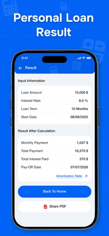 Finance : Loan Emi Calculator screenshot