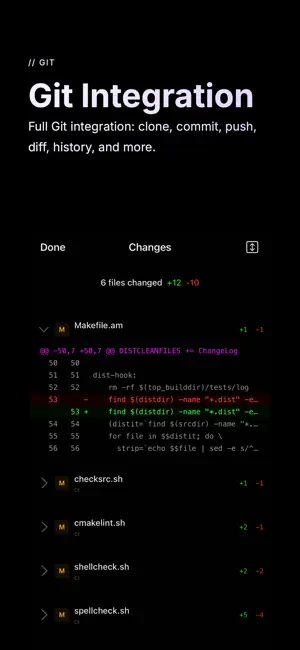Buffer Editor - Code Editor iPhone screenshot 2