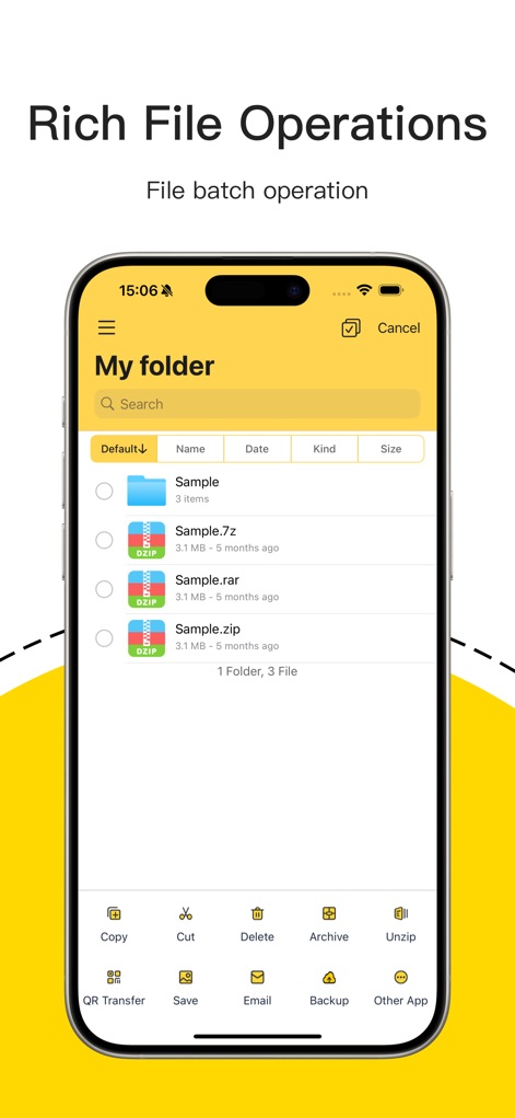 Unzip – ZIP RAR 7Z Extractor - Advanced File Actions