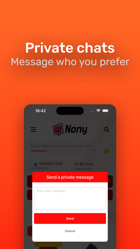 #7. Nony: Anonymous Chat (iOS) 由: Eshet Hail LTD
