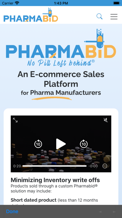 Screenshot #1 pour Pharmabid