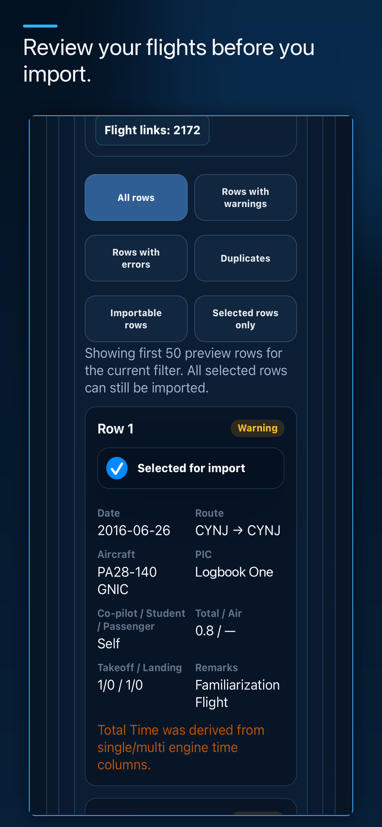 Logbook One: Pilot Logbook screenshot 8