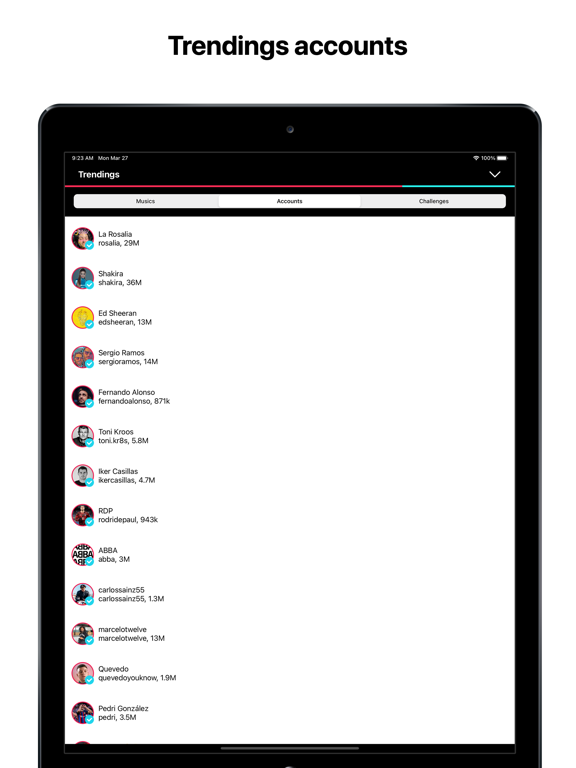 TikWidgets - Stats for TikTok iPad screenshot 7 - Reference app