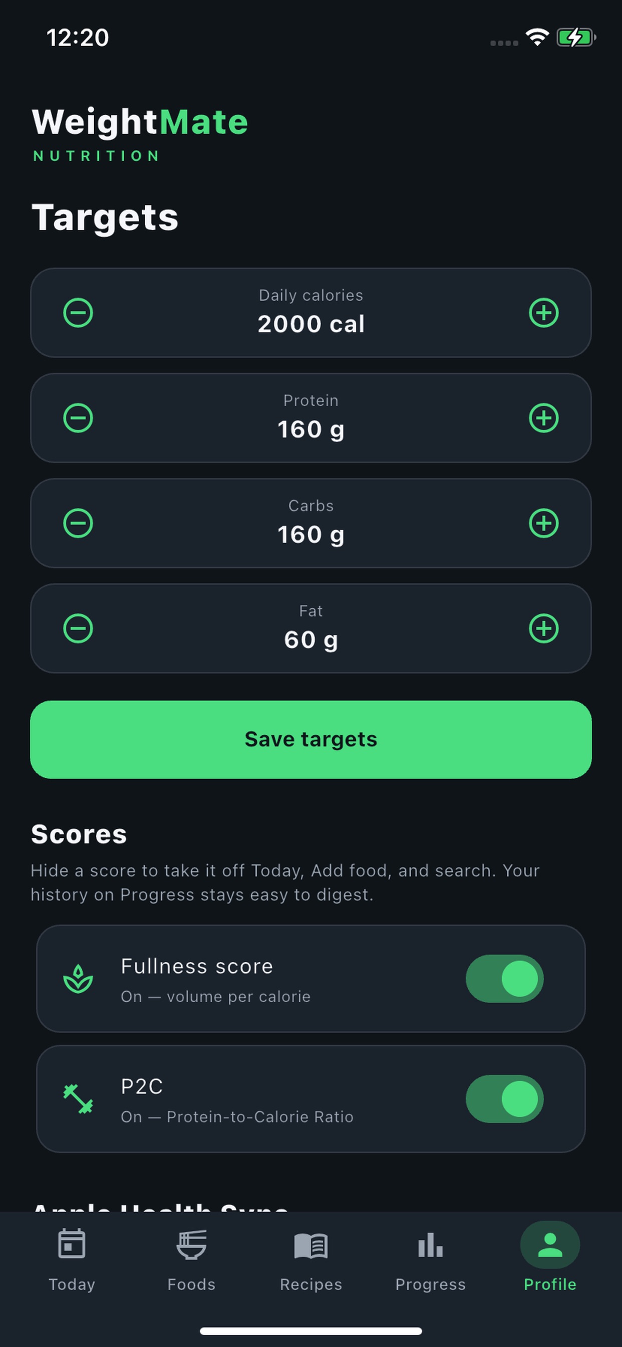 Screenshot 5 of WeightMate Nutrition