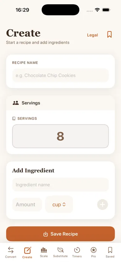 Tare: Ingredient Converter screenshot 4