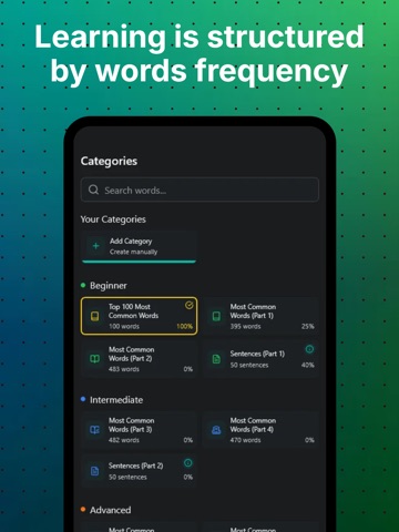Swipio: Language Flashcards iPad screenshot