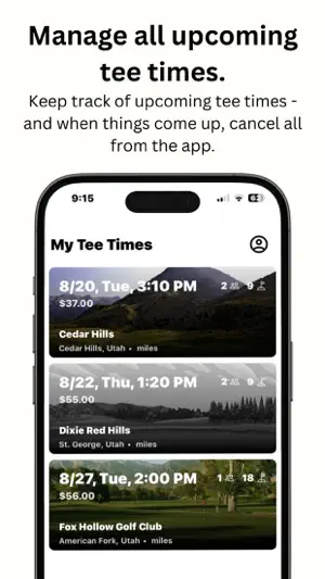 Open Course: Tee Times screenshot 3