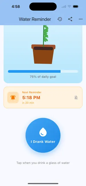 Water Drink Reminder 23dev screenshot 2
